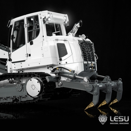 RC Lesu Racing 1:14 Laderaupe mit Reißzahn und Paladin PL18 weiß